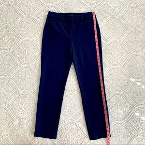 WHBM navy blue slim ankle dress pants